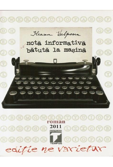 Copertă produs Notă informativă bătută la mașina