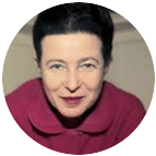 Fotografie autor Simone de Beauvoir