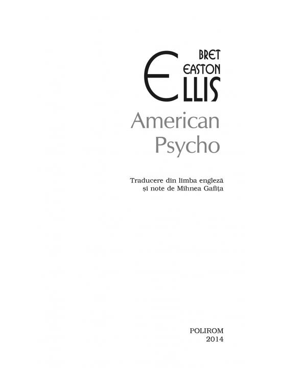 Copertă produs American Psycho (Top 10+) - gallery big 5