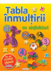 Copertă produs Tabla înmulțirii cu abțibilduri