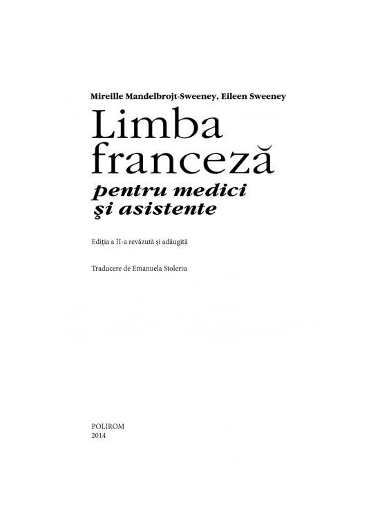 Copertă produs Limba franceză pentru medici și asistente - gallery big 6