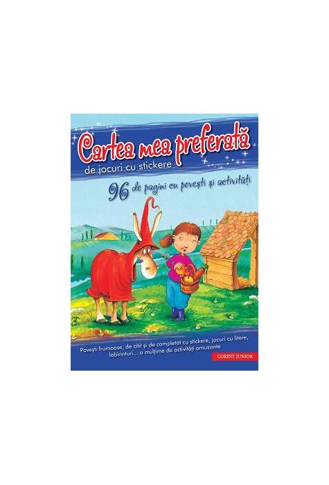 Copertă produs Cartea mea preferată de jocuri cu stickere (96 de pagini cu povești și activități)