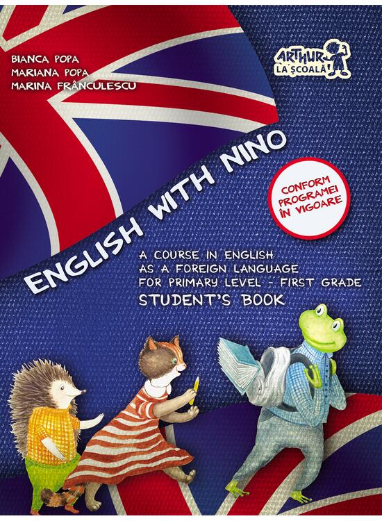 Copertă produs English with Nino. Cartea elevului. Clasa 1 - gallery big 1