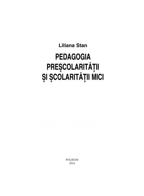 Copertă produs Pedagogia preșcolarității și școlarității mici - gallery big 6