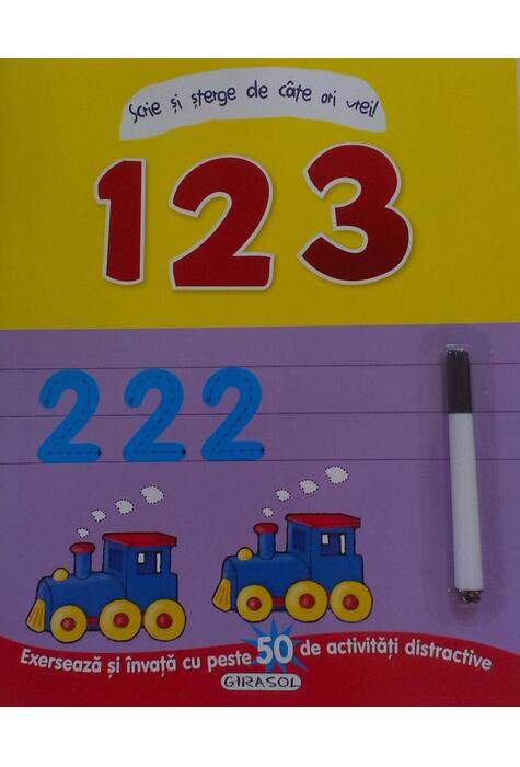 Copertă produs Scrie și șterge de câte ori vrei! 1 2 3