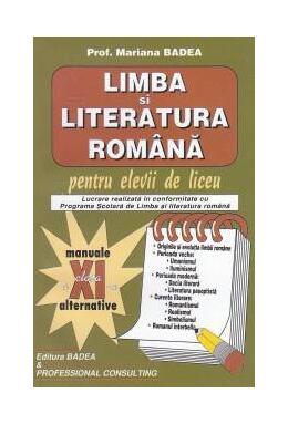 Copertă produs Limba și literatura rom&acirc;nă pentru elevii de liceu Clasa a XI-a