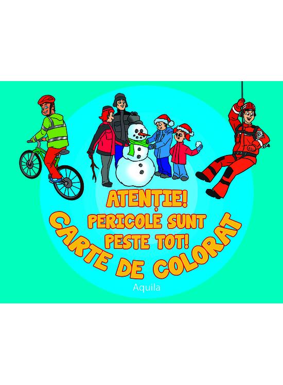 Copertă produs Atenție! Pericole sunt peste tot. Carte de colorat - gallery big 1