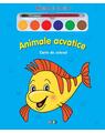 Copertă produs Miracolul culorilor. Animale acvatice (carte de colorat + acuarelă + pensulă) - thumb 1