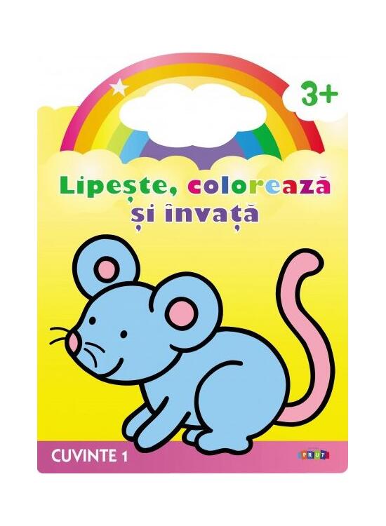 Copertă produs Lipește, colorează și &icirc;nvață. Cuvinte 1. Șoricelul - gallery big 1