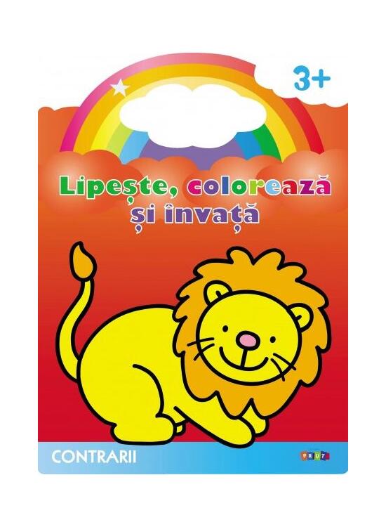 Copertă produs Lipește, colorează și &icirc;nvață. Contrarii. Leul - gallery big 1