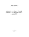 Copertă produs Lumea ca literatură. Amintiri - thumb 6