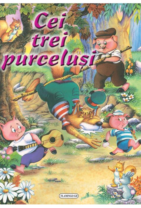 Copertă produs Cei trei purceluși (ilustrată)