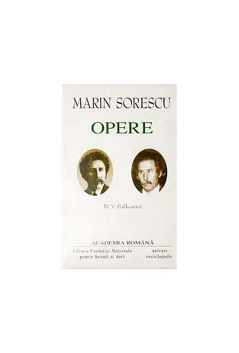 Copertă produs Marin Sorescu. Opere (Vol. IV+V) Publicistică