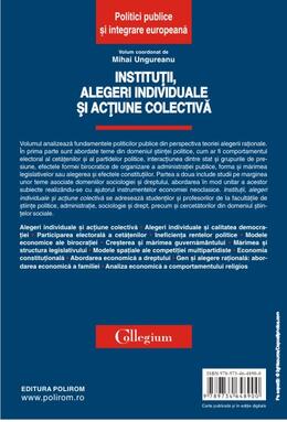 Copertă produs Instituții, alegeri individuale și acțiune colectivă