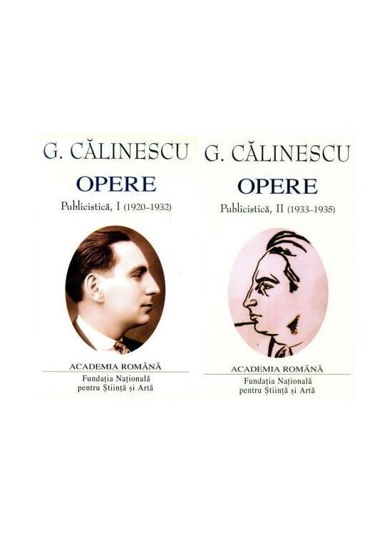 Copertă produs George Călinescu. Opere (Vol. I+II) Publicistică (1920-1935) - gallery big 1
