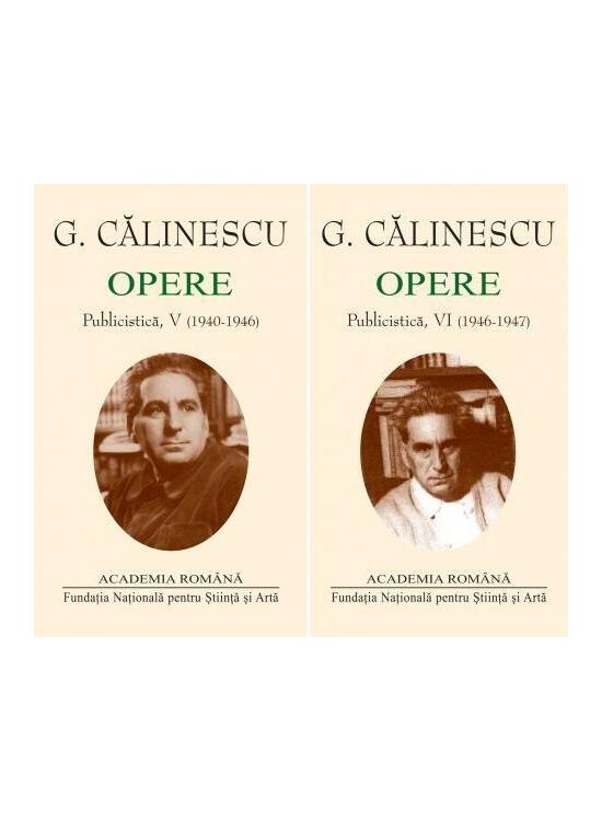 Copertă produs George Călinescu. Opere (Vol. V+VI) Publicistică (1940-1947) - gallery big 1