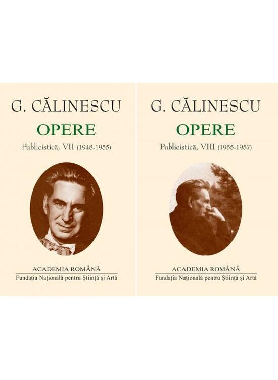 Copertă produs George Călinescu. Opere (Vol. VII+VIII) Publicistică (1948-1957) - gallery big 1