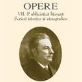 Copertă produs Ioan Slavici. Opere (Vol. VII) Publicistică literară. Scrieri istorice și etnografice - gallery small 