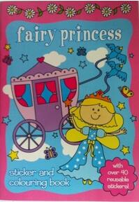 Copertă produs Carte de colorat cu stickere Fairy Princess