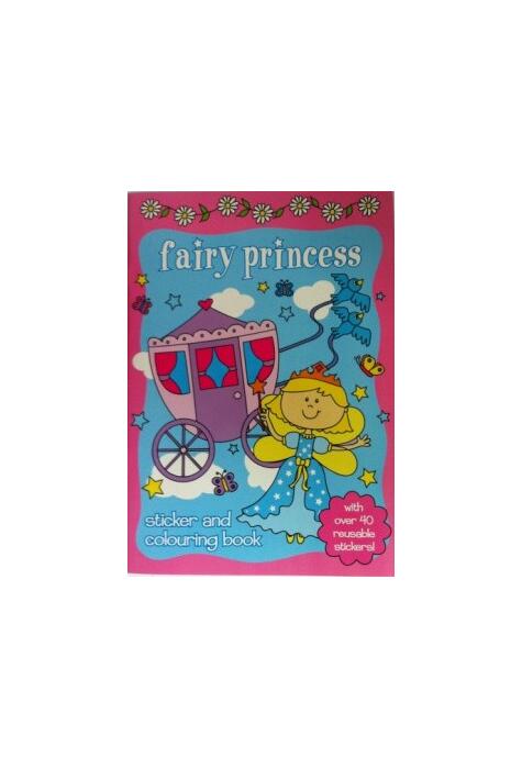 Copertă produs Carte de colorat cu stickere Fairy Princess