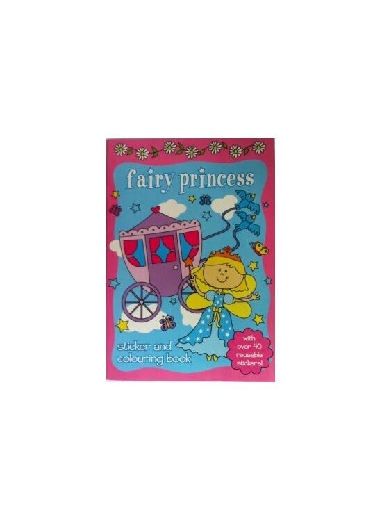 Copertă produs Carte de colorat cu stickere Fairy Princess - gallery big 1