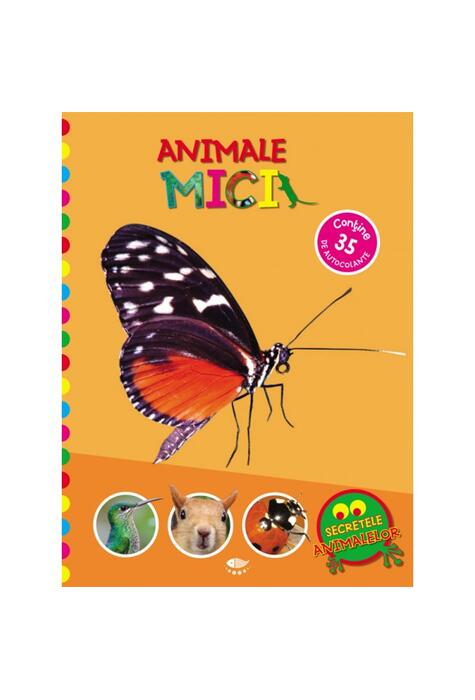 Copertă produs Animale mici. Conține 35 de autocolante