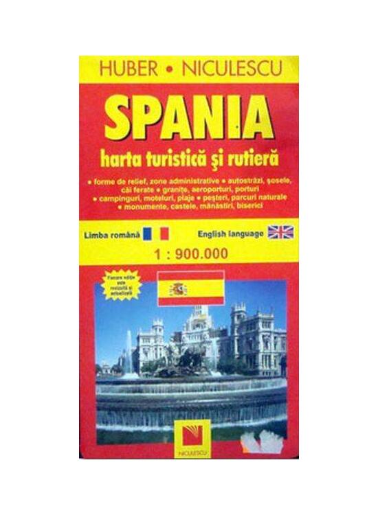 Copertă produs Spania. Hartă turistică şi rutieră - gallery big 1