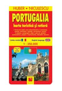 Copertă produs Portugalia. Hartă turistică şi rutieră