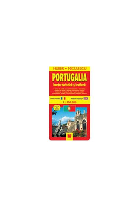 Copertă produs Portugalia. Hartă turistică şi rutieră
