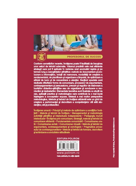 Copertă produs Metode şi tehnici de &icirc;nvăţare eficientă. Fundamente şi practici de succes - gallery big 2