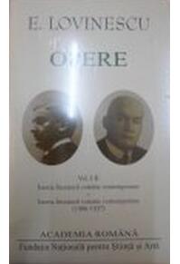 Copertă produs Eugen Lovinescu. Opere (Vol. I+II) Opere. Istoria literaturii române contemporane