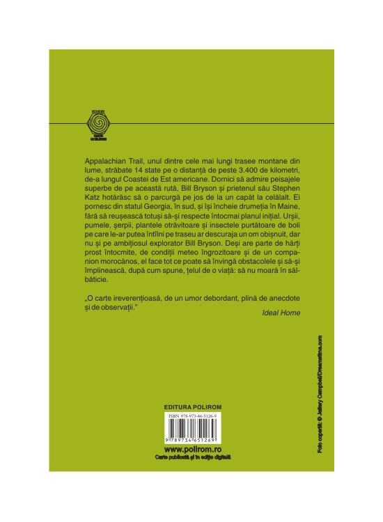 Copertă produs O plimbare în pădure. Redescoperind America pe cărările Munţilor Apalaşi - gallery big 2