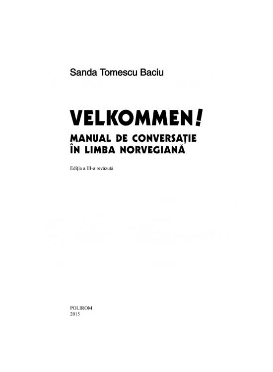 Copertă produs Velkommen! Manual de conversaţie &icirc;n limba norvegiană - gallery big 6