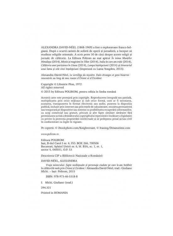 Copertă produs Vraja misterului. Fapte neobişnuite şi personaje ciudate pe care le-am întîlnit în călătoriile mele prin Orient şi Occident - gallery big 3