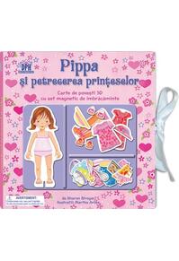 Copertă produs Pippa și petrecerea prințeselor. Carte de povești 3D cu set de magnetic de îmbrăcăminte