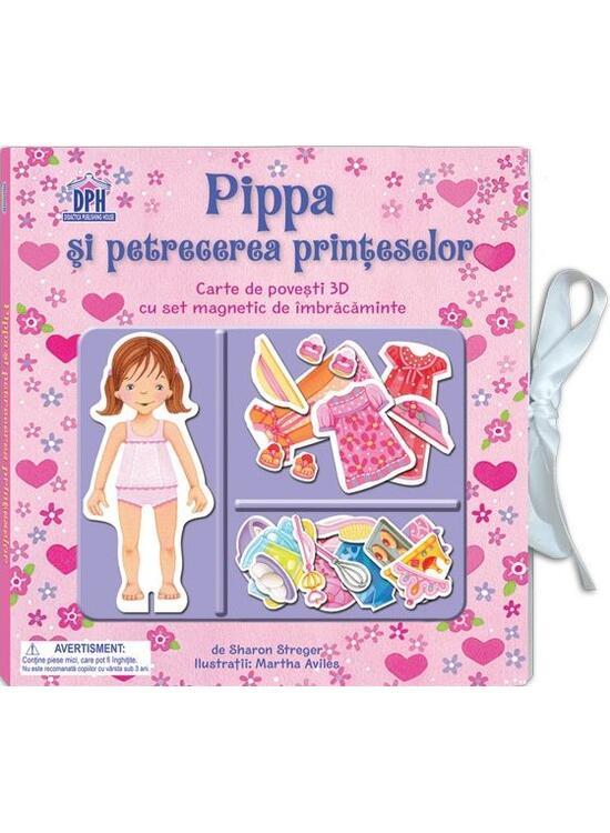 Copertă produs Pippa și petrecerea prințeselor. Carte de povești 3D cu set de magnetic de &icirc;mbrăcăminte - gallery big 1