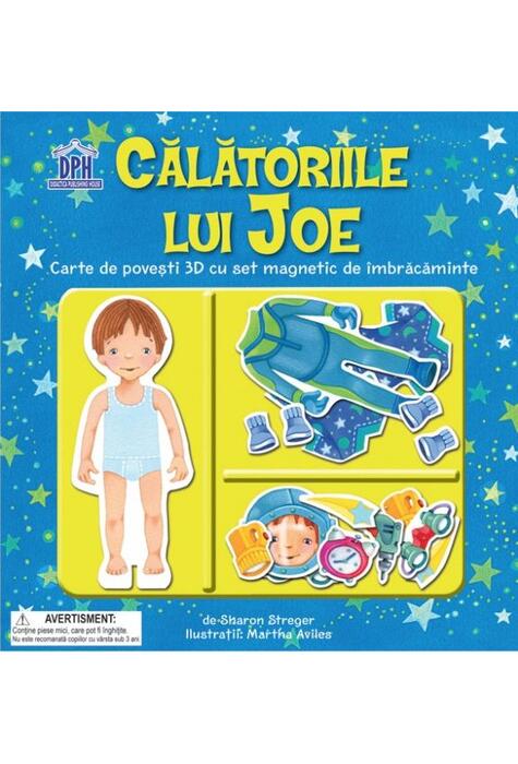 Copertă produs Călătoriile lui Joe. Carte de povești 3D cu set de magnetic de &icirc;mbrăcăminte