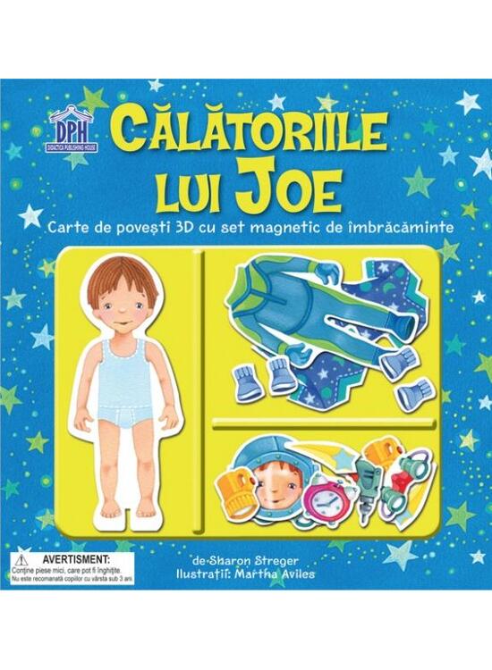 Copertă produs Călătoriile lui Joe. Carte de povești 3D cu set de magnetic de &icirc;mbrăcăminte - gallery big 1