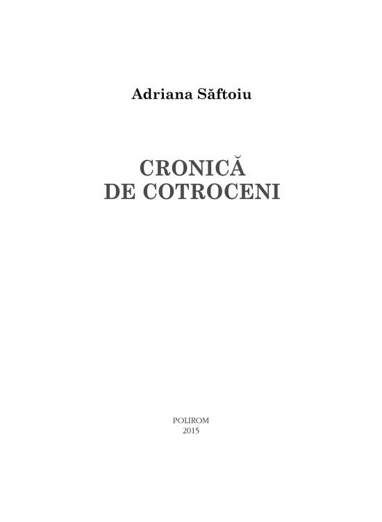 Copertă produs Cronică de Cotroceni - gallery big 4