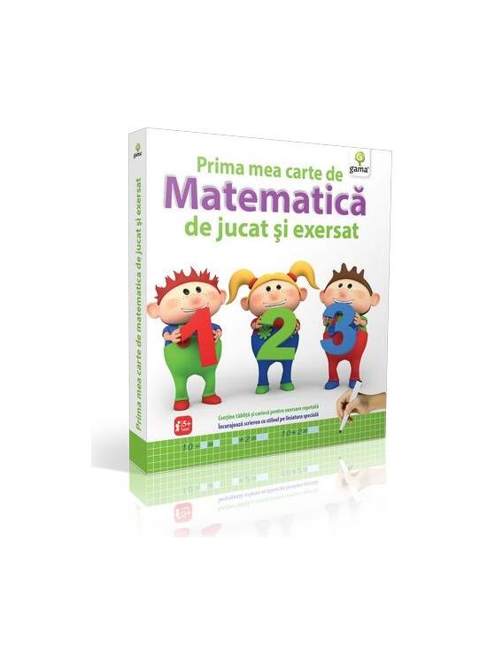 Copertă produs Prima mea carte de matematică de jucat și exersat (conține tăbliță și carioca) - gallery big 1