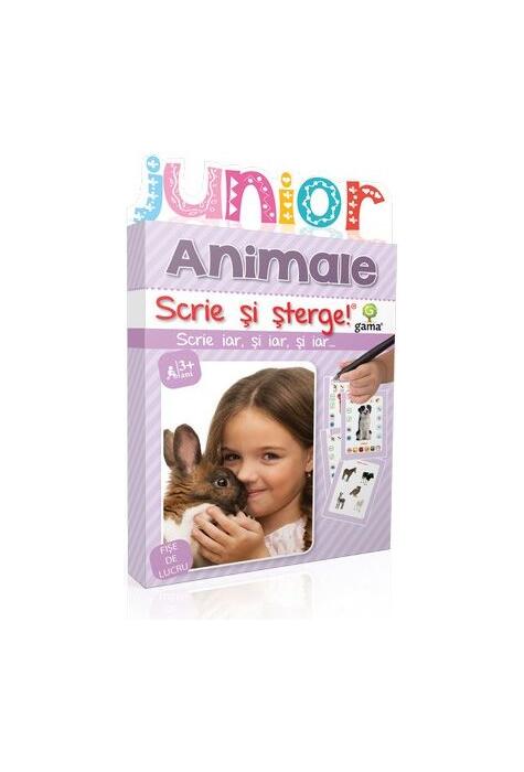 Copertă produs Animale. Junior. Scrie și șterge! (2-5 ani)