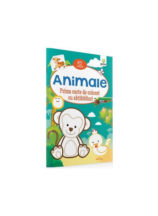 Copertă produs Prima carte de colorat cu abțibilduri. Animale (2-5 ani) - gallery big 1