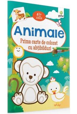 Copertă produs Prima carte de colorat cu abțibilduri. Animale (2-5 ani)