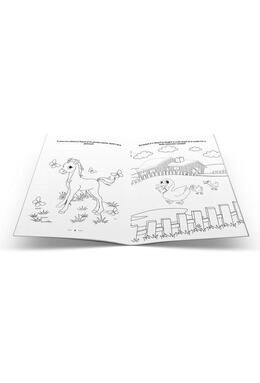 Copertă produs Carte de colorat cu activități. Animale de la fermă (3-5 ani)