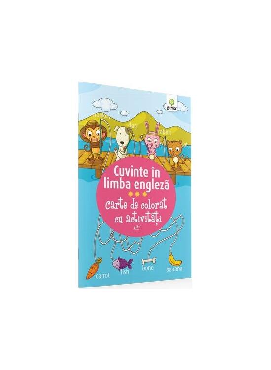 Copertă produs Carte de colorat cu activități. Cuvinte &icirc;n limba engleză (3-5 ani) - gallery big 1