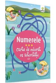 Copertă produs Carte de colorat cu activități. Numerele (3-5 ani)