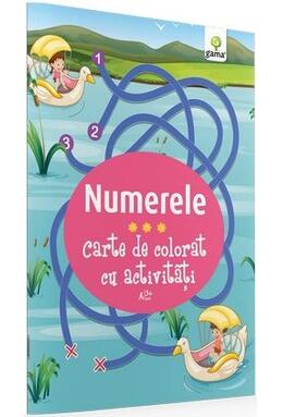 Copertă produs Carte de colorat cu activități. Numerele (3-5 ani)