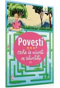 Copertă produs Carte de colorat cu activități. Povești (3-5 ani)