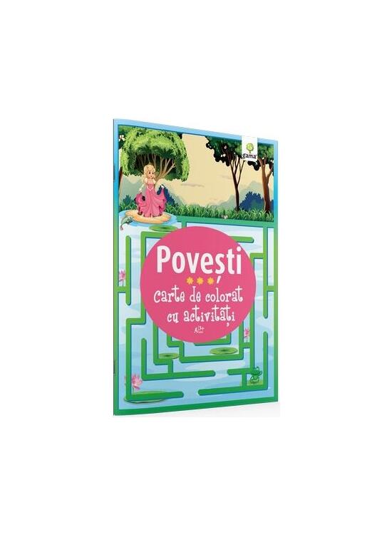 Copertă produs Carte de colorat cu activități. Povești (3-5 ani) - gallery big 1