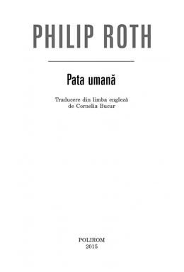 Copertă produs Pata umană